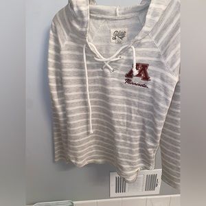 Striped University of Minnesota sweatshirt from Blue 84